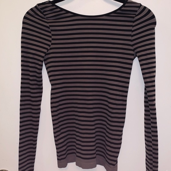 Free People Striped Long Sleeve Low Back :: XS/S - Picture 3 of 7
